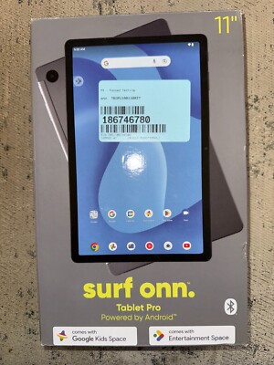 Android Tablet Pro 11'' 1200x2000 Onn TBSPG100110027 4Gb RAM 128Gb New Open Box