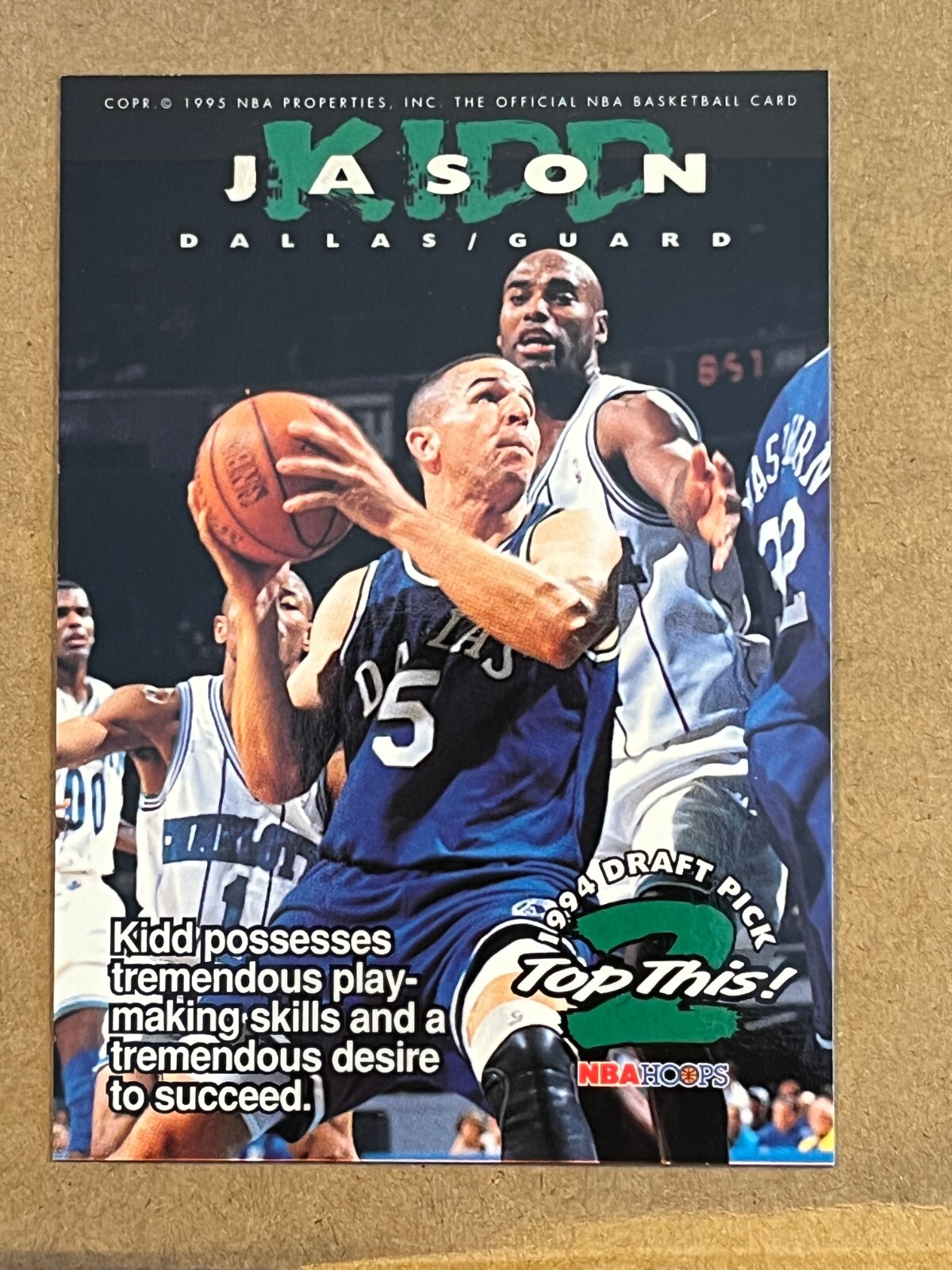 1994-95 HOOPS - TOP THIS DRAFT - JASON KIDD / SHAWN BRADLEY