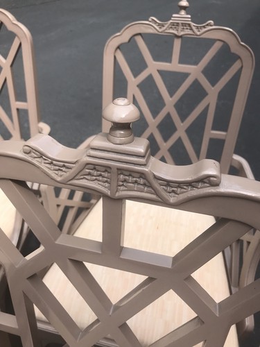 Mid century pagoda  Chinese Chippendale chairs - Set Of 4