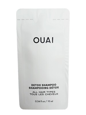 Ouai DETOX SHAMPOO All Hair Types Deep Cleanse Dirt Hair Sample .34 oz/10mL New