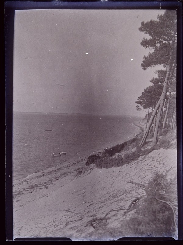 France Arcachon Photo Negative 1924 Plaque De Verre Vintage V40l9n4