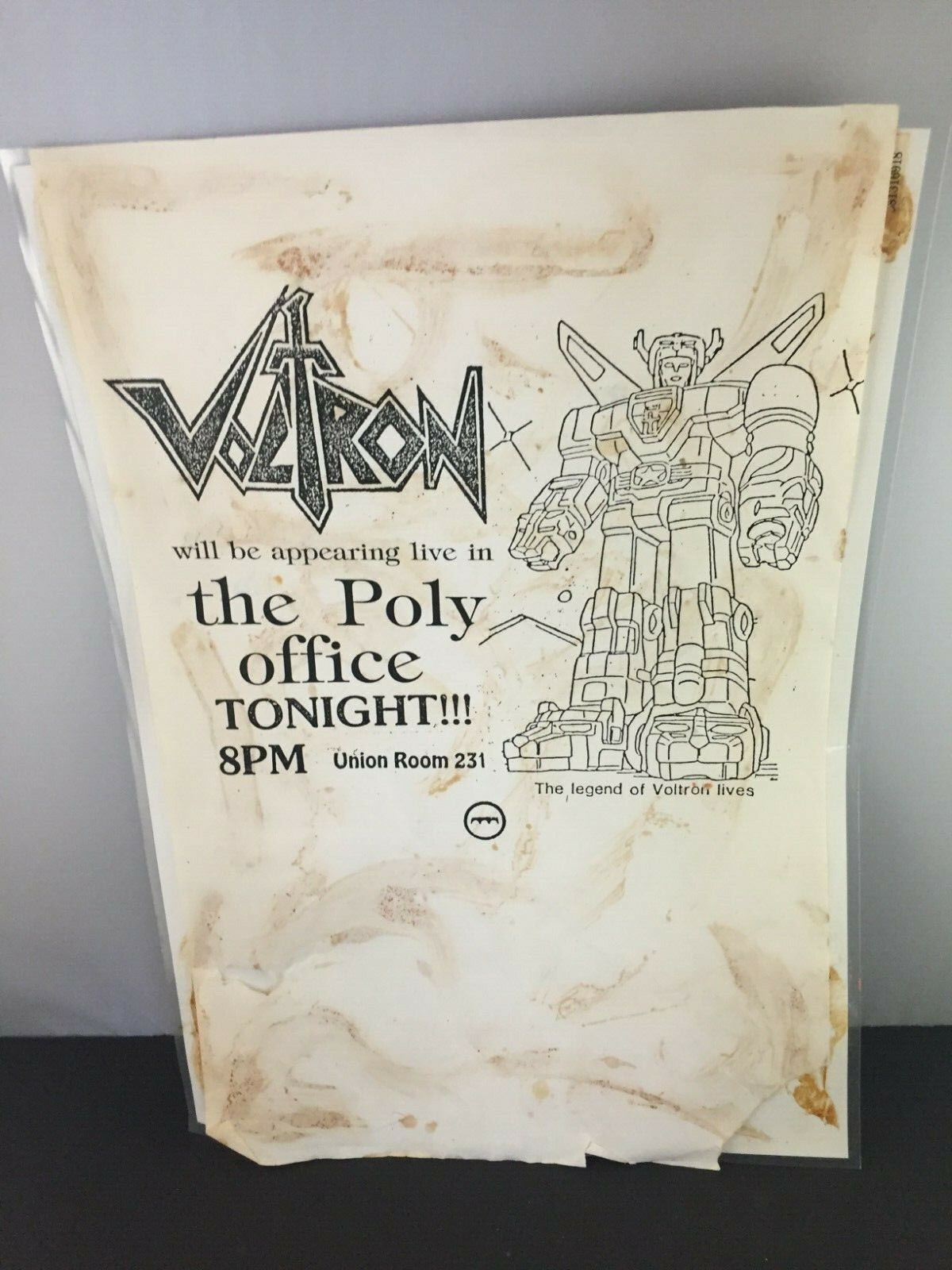 Dr. Who KP Laminated Sign Artwork Andrew Skilleter Voltron Poly Offfice 1983