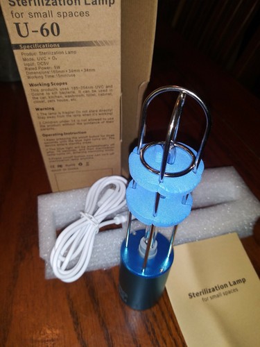 Ultraviolet Sterilization Lamp  U-60. Anti-bacterial, Disinfect rechargeable