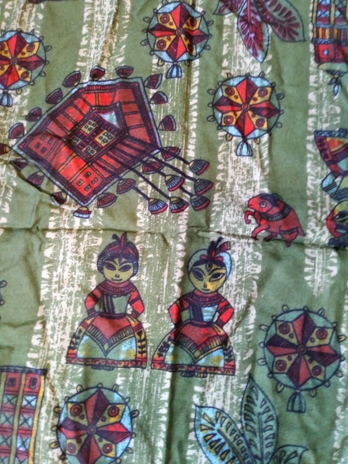 VINTAGE 1960'S LOOMSKILL FABRIC 2 YARDS-88