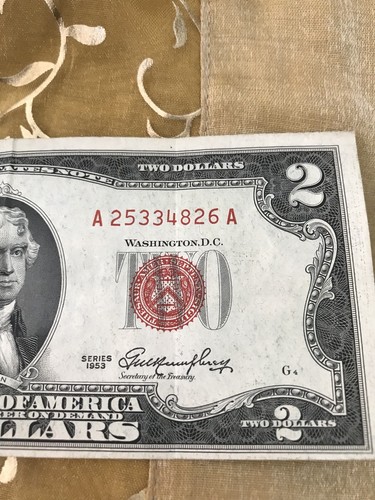 1953 $2 Red Seal Bill