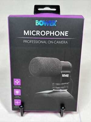 Authentic Bower Professional On-camera Microphone BPH-MIC200 Brand New Sealed