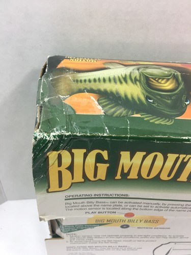 NEW Big Mouth Billy Bass The Singing Sensation 1998 Gemmy (A050)