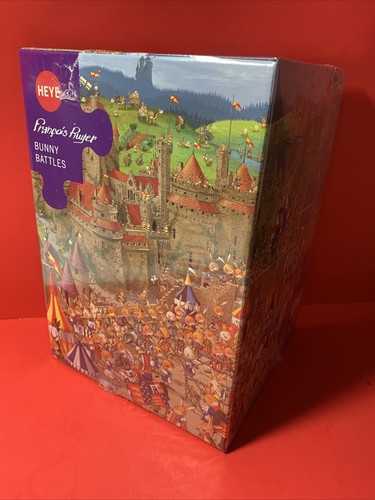 NEW Heye “Bunny Battles” Francais Ruyer 1000 Piece Jigsaw