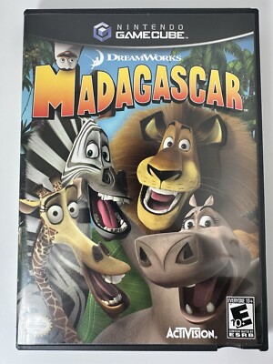 Madagascar (Nintendo GameCube) Black Label CIB COMPLETE & TESTED
