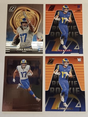 Lot of 4: 2023 Panini Zenith - Puka Nacua Rookie Cards LA Rams    