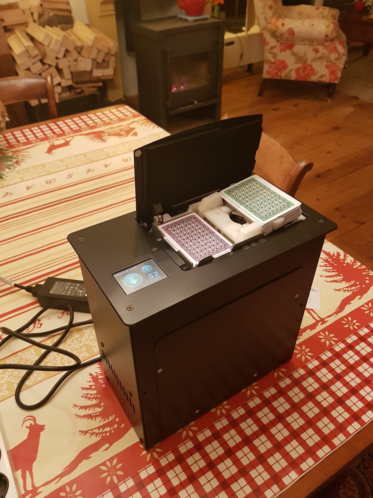 Professional poker shuffle king 2 card shuffler