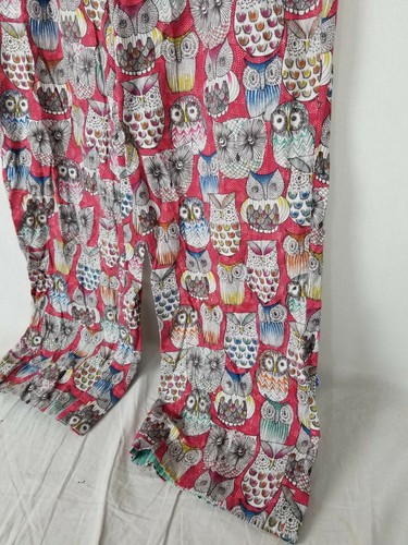 Anthropologie Eloise Owls Lounge Pajamas Sleep Pants XL Flannel