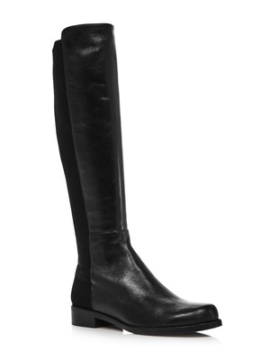 

STUART WEITZMAN Женские Черные Кожаные Ботинки MicroBack Half N На Каблуке, Черный, S9681
