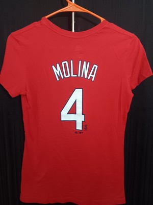 St Louis Cardinals Yadier Molina #4  Majestic S/ch/p*