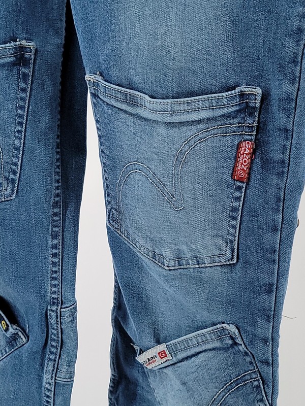 Gazoz Jeans Youth Girls Size 26x30 Blue Bootcut Jeans Pocket