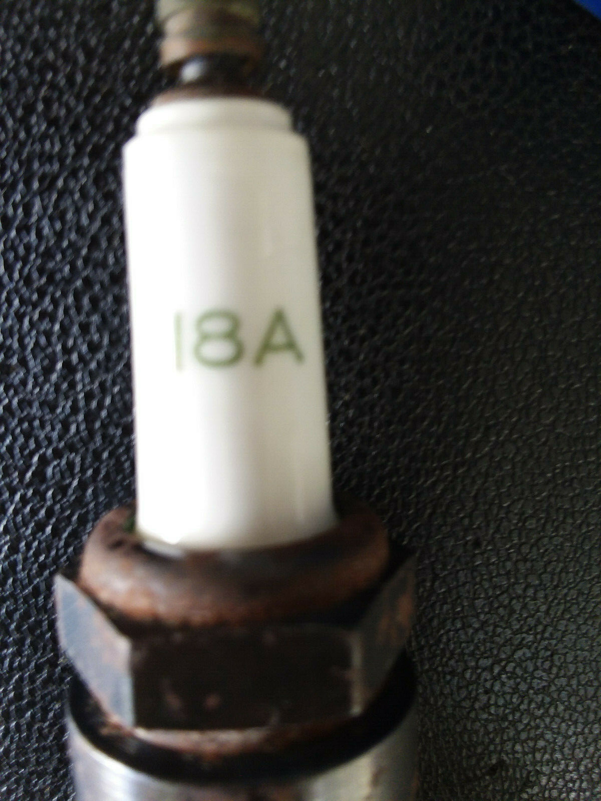 2- VINTAGE AC CORALOX INSULATOR SPARK PLUGS 18A