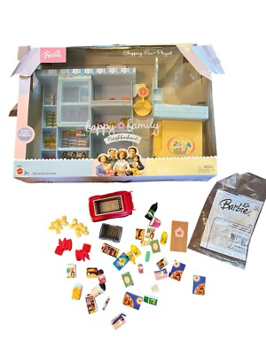 Barbie Happy Family Neighborhood Shopping Fun Playset Supermarket Store W/Box