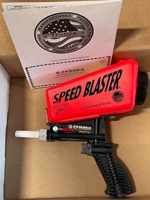 Zendex Speed Blaster Abrasive Media Handheld Red 007R - Gravity Feed High Speed