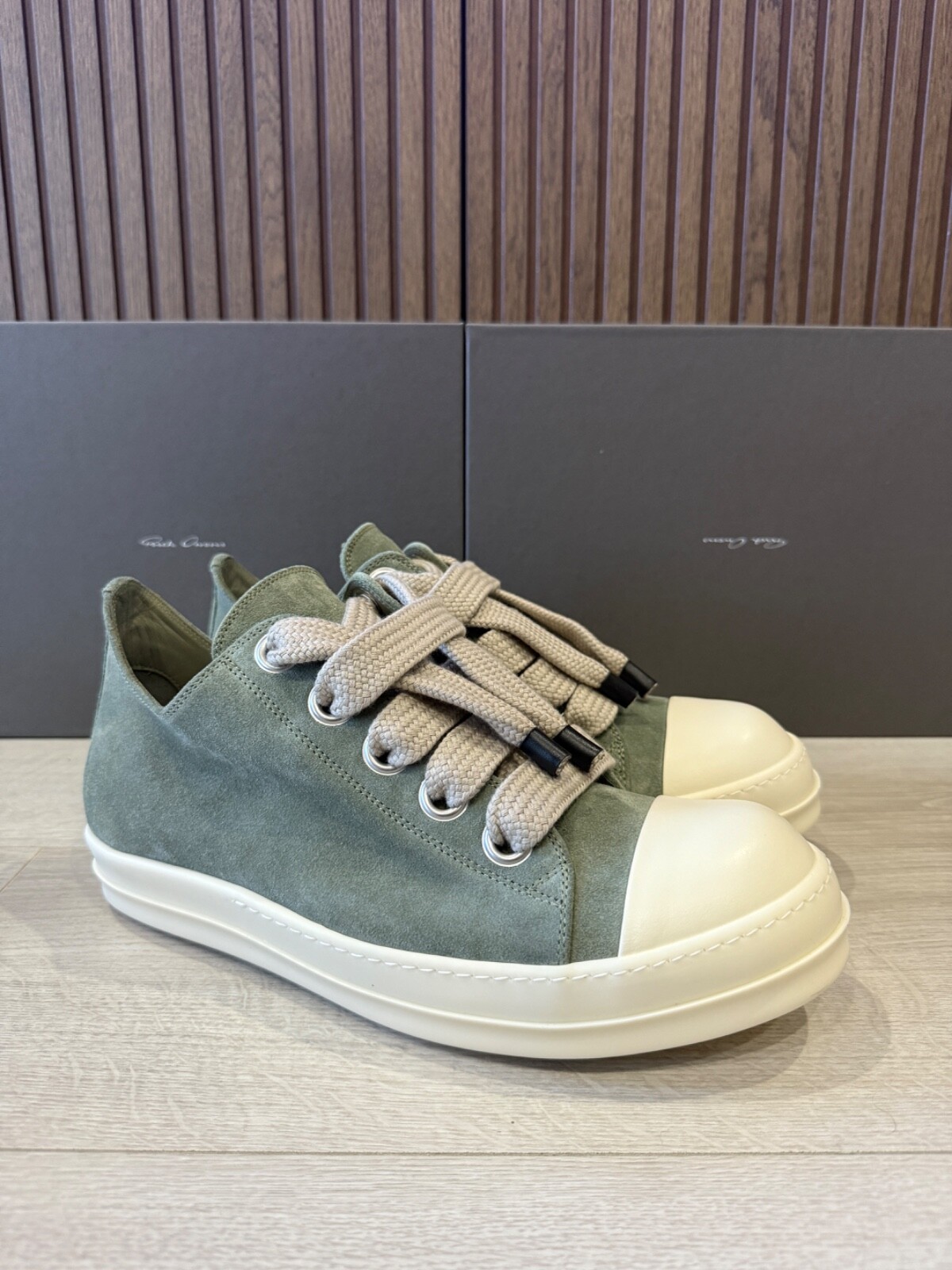 RICK OWENS RAMONE JUMBO LOW 'CELADON' 46 SS25 HOLLYWOOD | eBay RICK OWENS RAMONE JUMBO LOW 'CELADON' 46 SS25 HOLLYWOOD | eBay