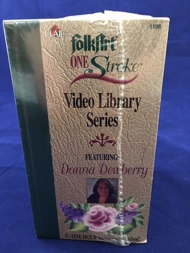 Donna Dewberry Folk Art One Stroke Series VHS Videos Complete Set - New/Sealed
