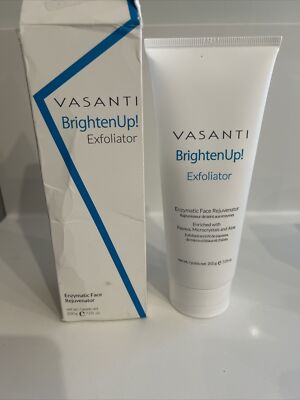 Vasanti Brighten Up! Enzymatic Face Rejuvenator 7.05 oz / 200g NIB Unsealed