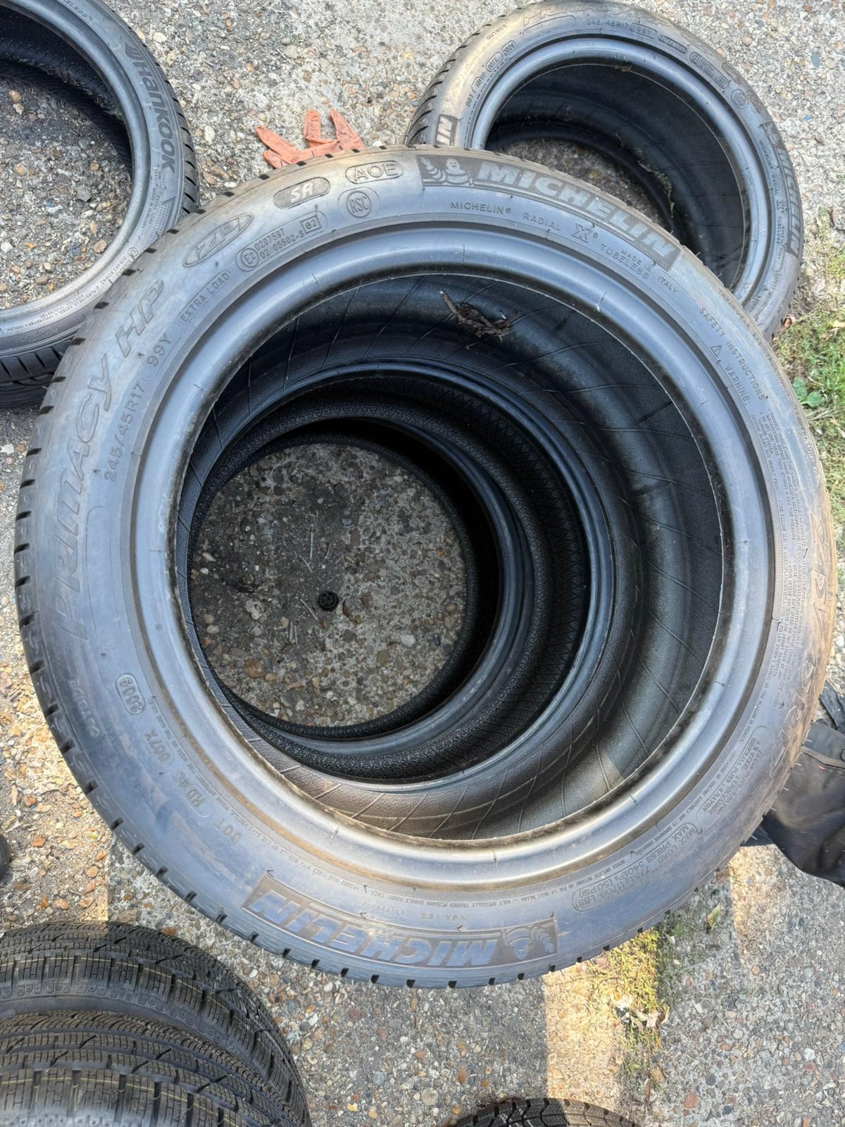 New 245 45 17 Michelin, RunFlat, XL, AO, ZP, 99Y, x2 A Pair (F1_tyres) FOD L3750
