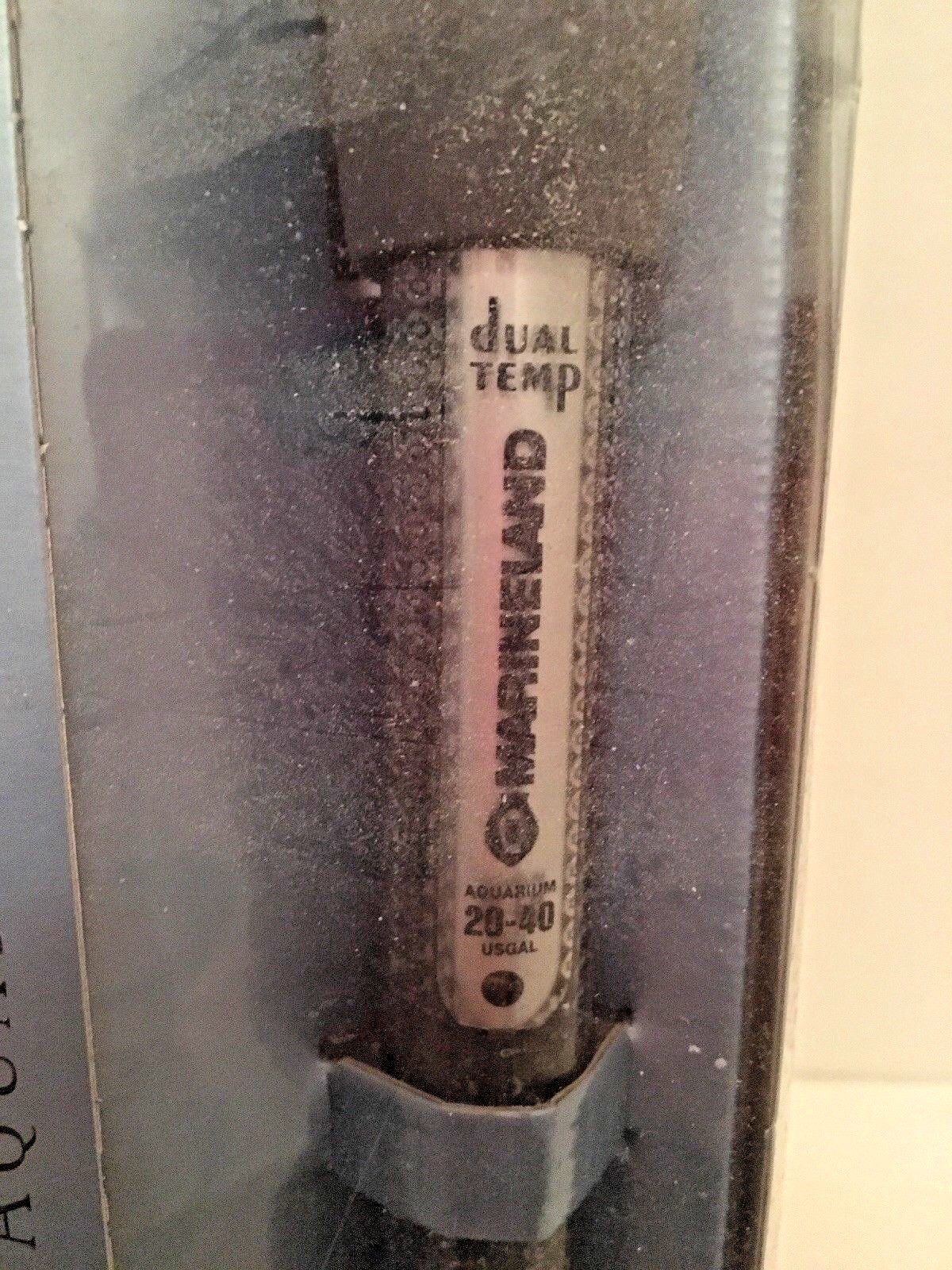 Marineland Aquarium Heater 200w Dual-Temp 20-40 Gallon Submersible Pre-Set NIB