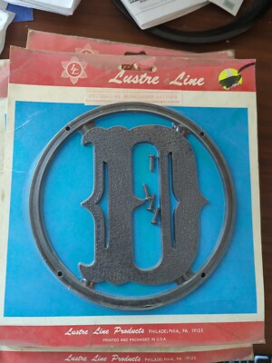 Vintage 6'' Lustre Line NOS Decorative plastic Letter '' D''