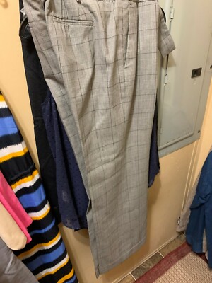  ANN TAYLOR trouser SIGNATURE FIT -below waist sz 4 glen plaid cuffed