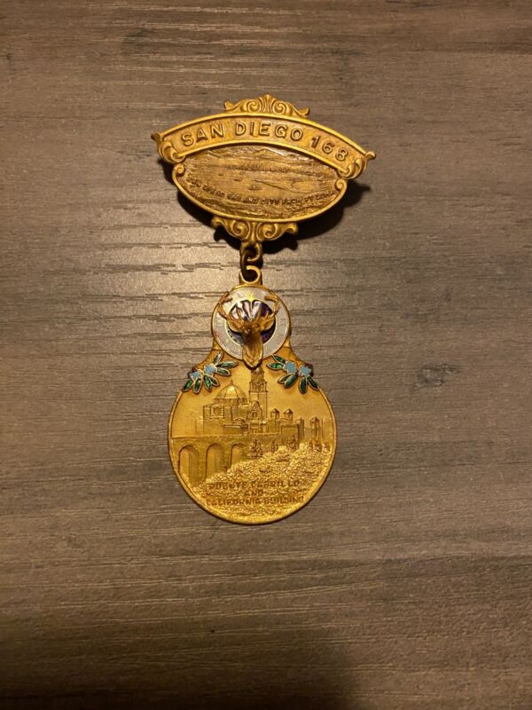 BPOE ELKS LODGE NO. 168 San Diego California Badge Pin