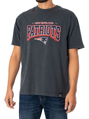 

Мужская свободная футболка NFL Patriots 17 Recovered, черная, Черный, MMNFL1207