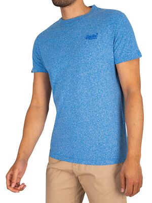 

Мужская футболка с вышитым логотипом Superdry, синяя, Синий, M1011245A-5XQ