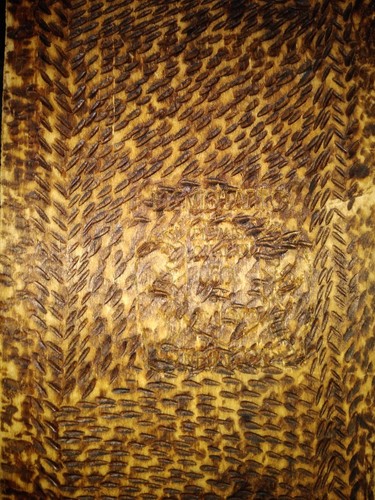 Antique Flemish Carved pyrography Wooden Box