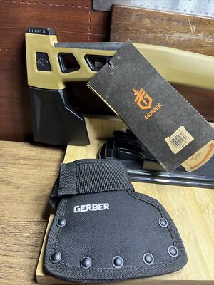 GERBER BUSHCRAFT AXE COYOTE FULL SIZE CAMPING SURVIVAL AXE #31-003774