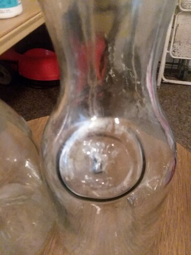 set of 2 wine decanter very old