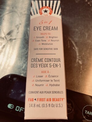 First Aid Beauty 5-in-1 Eye Cream 14.8 mL / 0 .5oz. Brand New