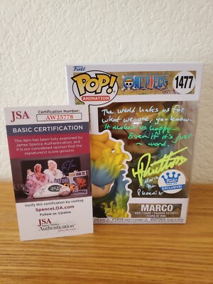 One Piece Marco Funko Pop Signed By Kyle Phillips