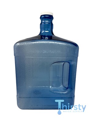 3 Gallon Water Bottle Square Reusable Stackable Drinking Canteen PC Plastic