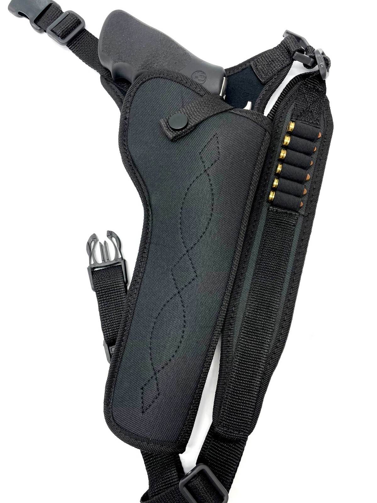 For 6.5" TAURUS JUDGE, Right Hand CHEST Holster with Ammo Loops