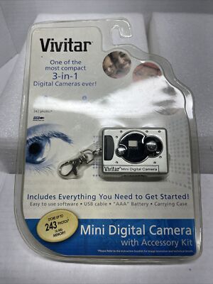 New Vivitar Mini Digital Camera With Accessory Kit 3 In 1