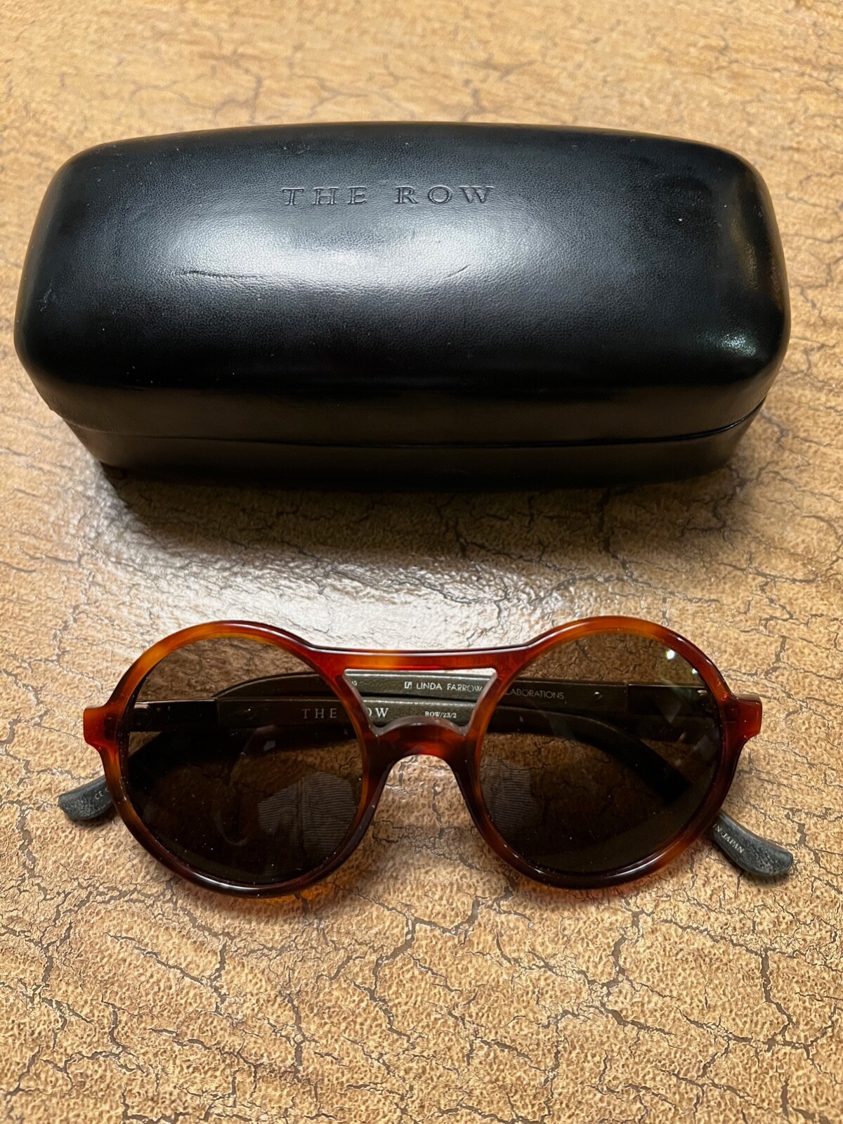 THE ROW x Linda Farrow Collaborations Women's Round Tortoise THE ROW x Linda Farrow Collaborations Women's Round Tortoise