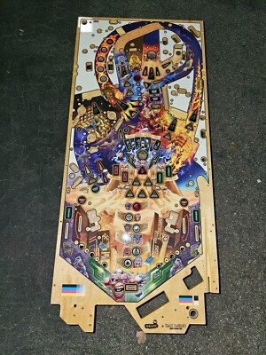 Stern Pinball Machine Premium IRON MAIDEN Wood Play Field 45''x20 BRUCE DICKENSON