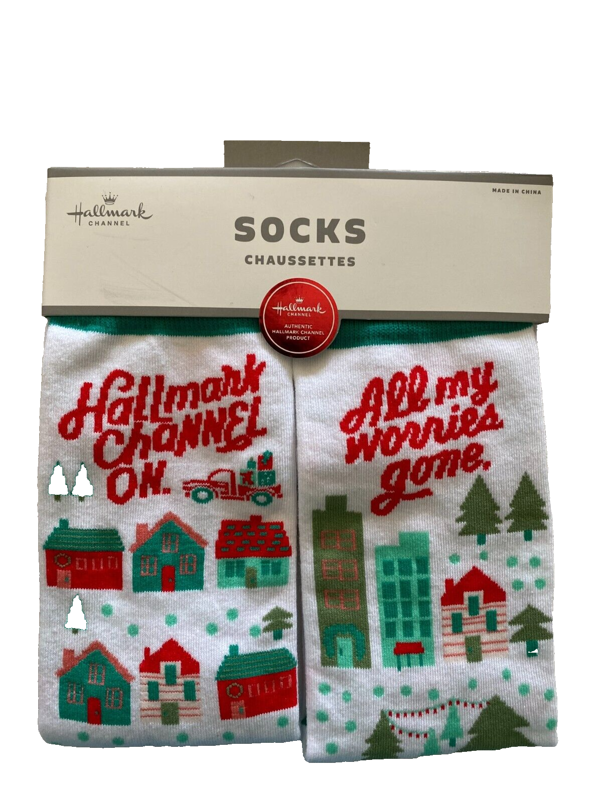 Authentic Hallmark Channel Christmas Socks (1 pair)