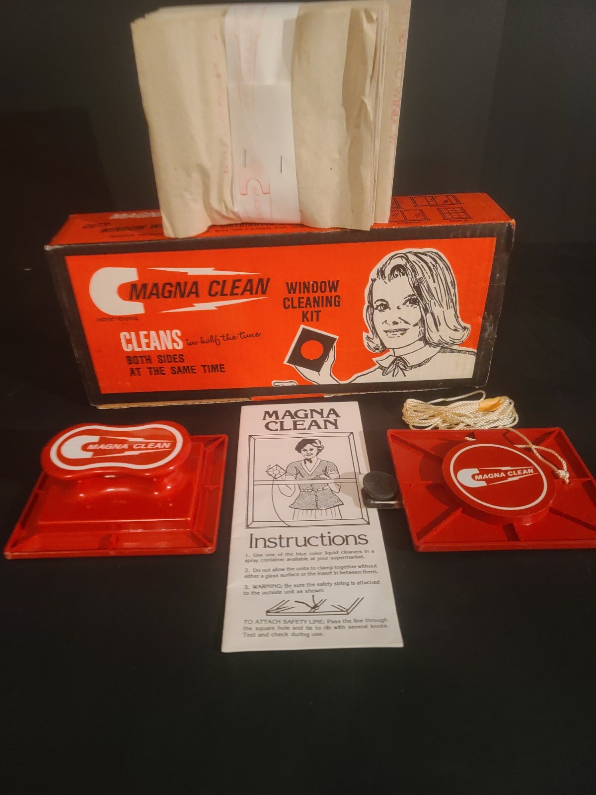 NEW IN BOX Vintage Magna Clean Window Cleaning Kit | eBay