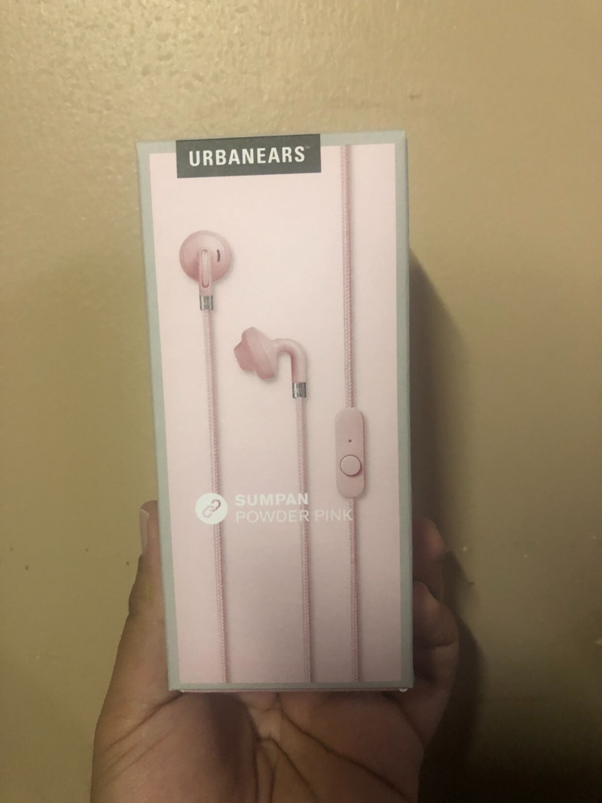 New urbanears  Sumpan Powder Pink earbuds