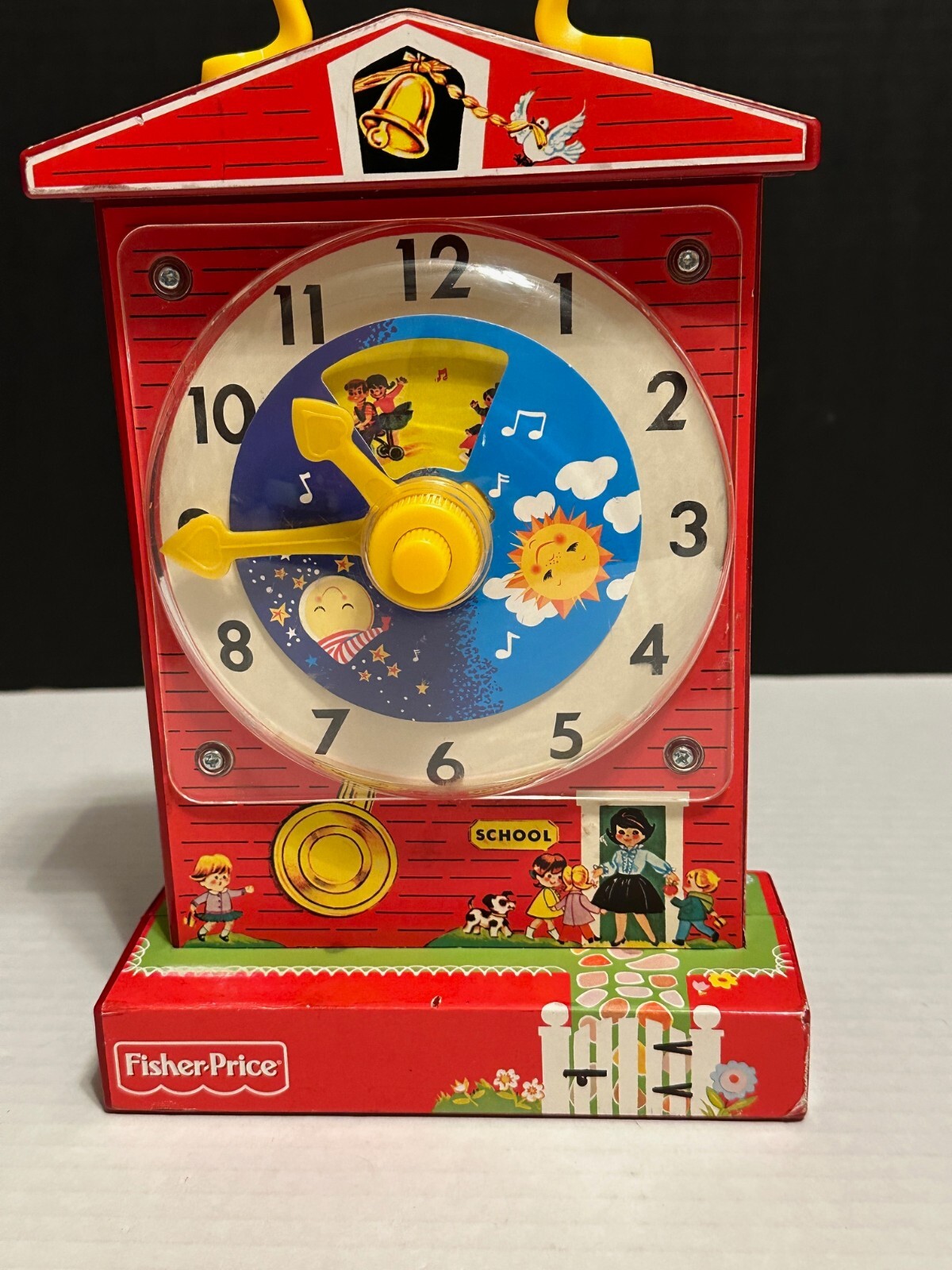 Fisher Price, 2009, Music Box Teaching Clock tested works!