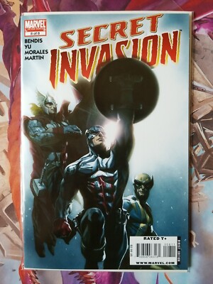 Secret Invasion #8 (Marvel, 2008) Bendis & Yu / Skrulls / High Grade