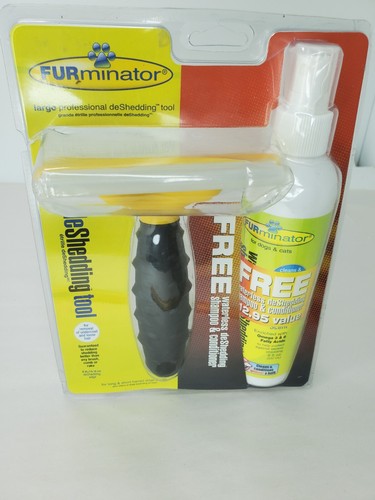 FURminator Combo Pack: Deshedder Tool with 8oz Waterless Sha
