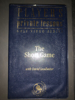 VHS Tape Players Private Lessons Golf VHS Series The Short Game David Leadbetter