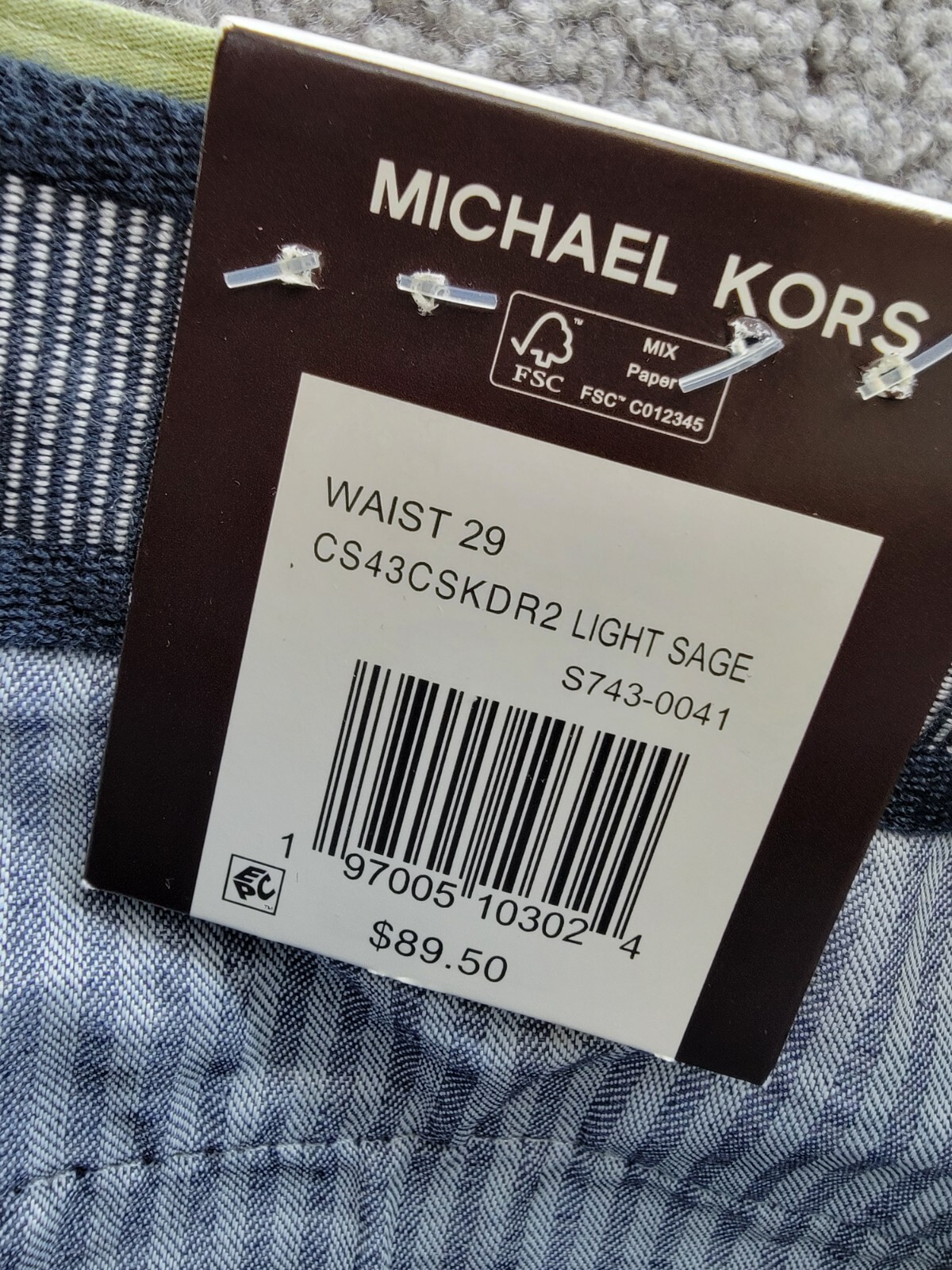 Michael Kors Slim Fit Stretch 9